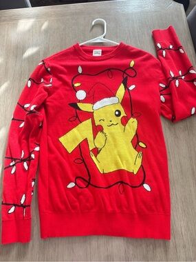 Pikachu Red Holiday Sweater - Men
